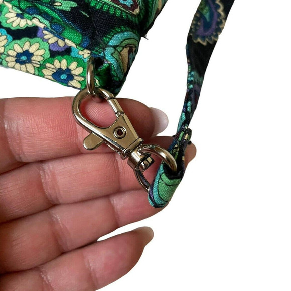 Vera Bradley Blue Rhapsody Retired 2009 Square Tote Bag Handbag Crossbody Strap - Picture 6 of 6